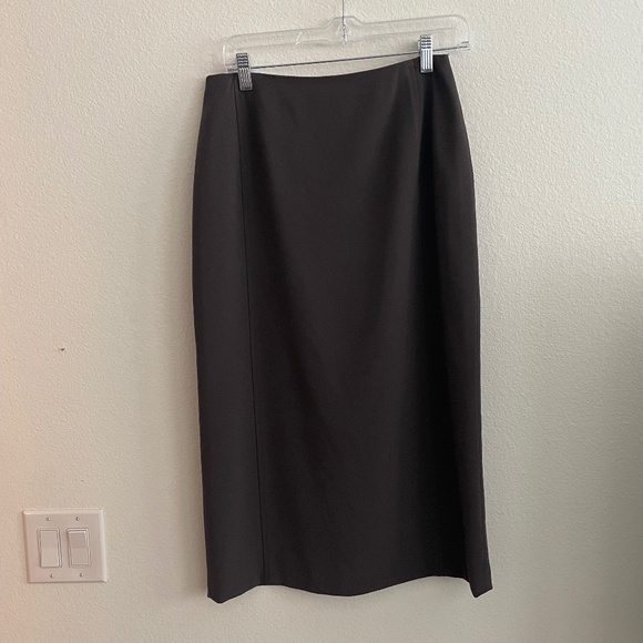Talbots Skirt Women's Size 10 Charcoal Grey Midi Pencil Career Office Academia - Picture 1 of 4